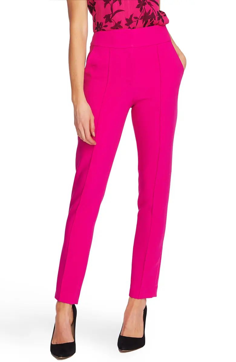 Center Seam Stretch Crepe Skinny Trousers | Nordstrom