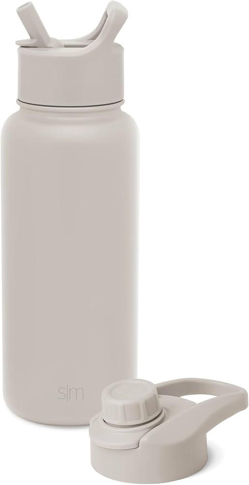 Simple Modern Water Bottle with Straw and Chug Lid Vacuum Insulated Stainless Steel Metal Thermos... | Amazon (US)