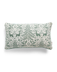 14x24 Prancing Reindeer Jacquard Pillow | Throw Pillows | Marshalls | Marshalls