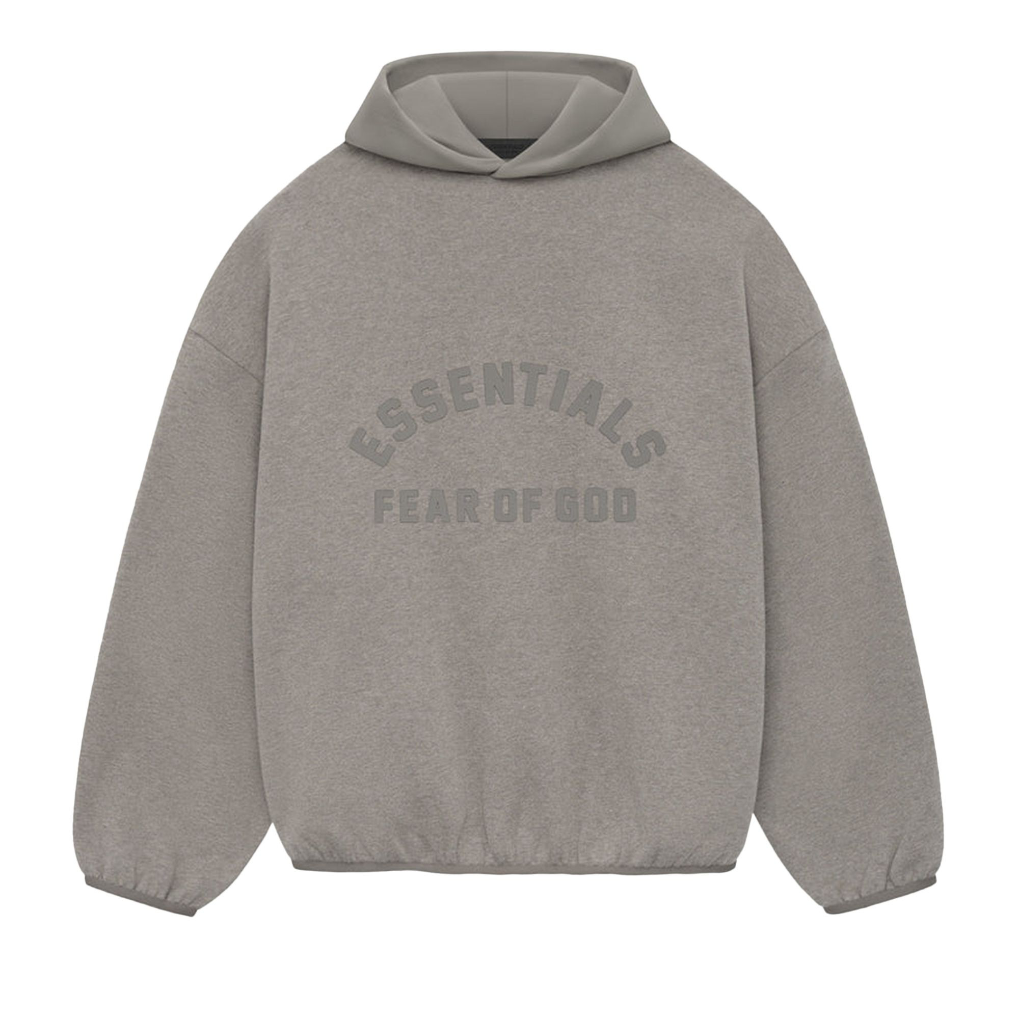 Fear of God Essentials Nylon Fleece Hoodie 'Heather Grey/Dust' | Men's Size XXS | GOAT