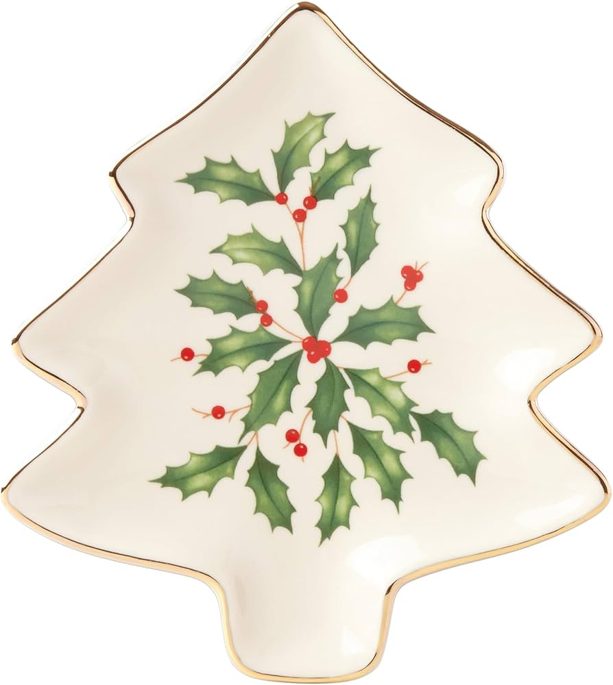 Lenox 879592 Holiday Tree Shaped Party Plate | Amazon (US)