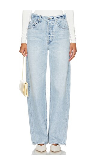 Citizens of Humanity Gwendoline Scrunch in Denim-Light. - size 32 | Revolve Clothing (Global)
