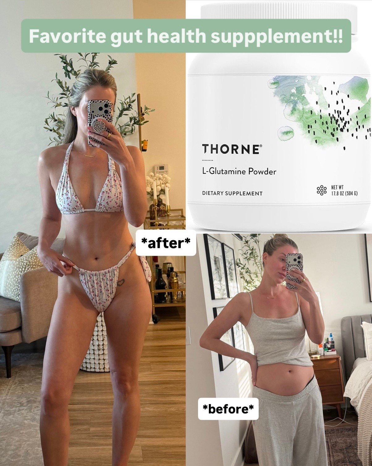 So happy I found this stuff! I’m two weeks in and already feeling like it’s working. If you have IBS-D or other tummy issues, give this powder a try for 4-6 weeks! 

#guthealth #IBS #lglutamine #thorne @Thorne 

#LTKBeauty #LTKActive #LTKselfcare