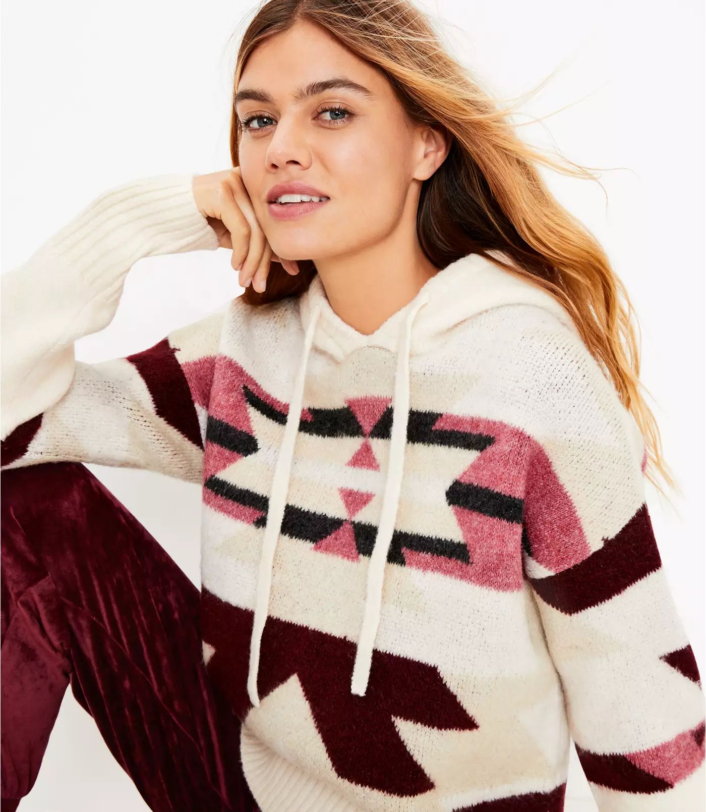 Lou & Grey Slopeside Hoodie Sweater | LOFT | LOFT