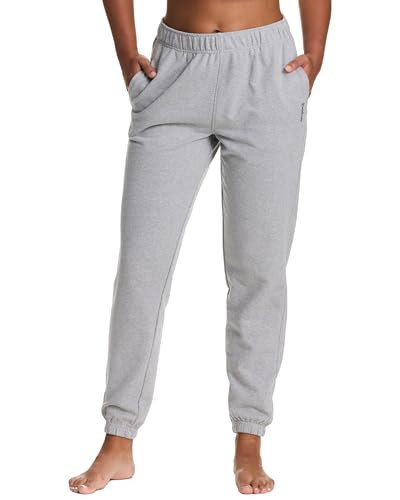 bebe Womens Sweatpants with Pockets, French Terry Grey Joggers Sweats for Women (Heather Grey, Medium) | Amazon (US)