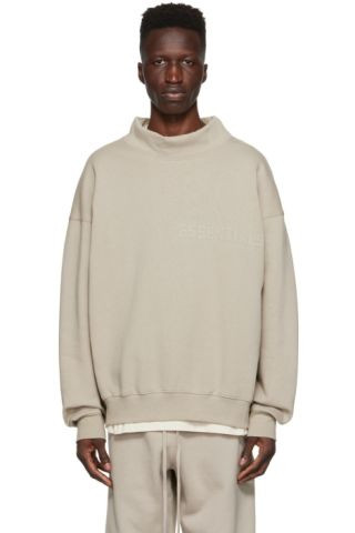 Gray Mock Neck Sweatshirt | SSENSE