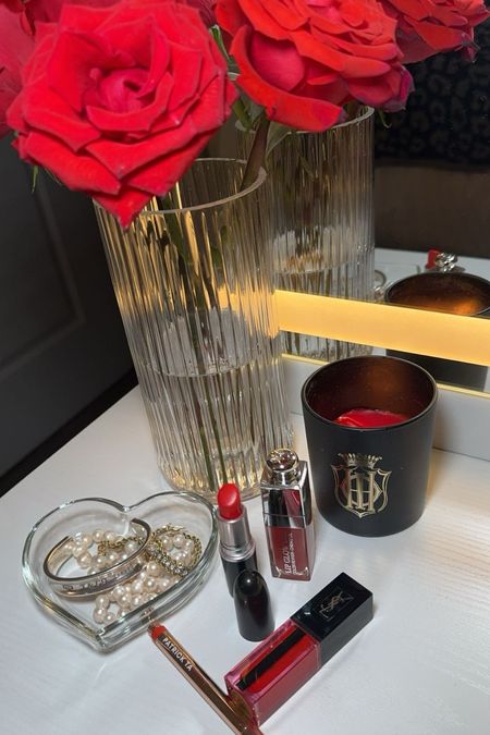 Favorites for red lips 💋💄
Red lipstick Mac Lady Danger
Dior lip glow oil Rosewood 
YSL Lip Stain
Patrick Ta lip liner She’s not from here 
Beauty finds
Lipstick
Red lipsticks
Sisley Paris Orient candle 

#LTKhome #LTKfindsunder50 #LTKbeauty