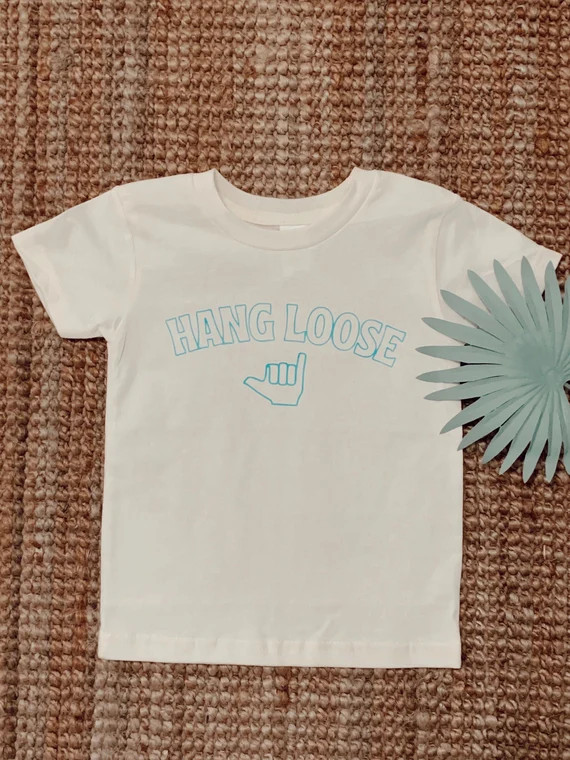 Hang Loose Kids Tee Surfer Kid Tee Hang Loose T-shirt - Etsy | Etsy (US)