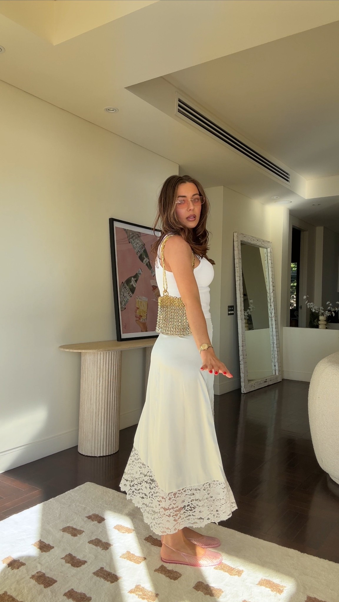 the silk skirt every girl needs ! 