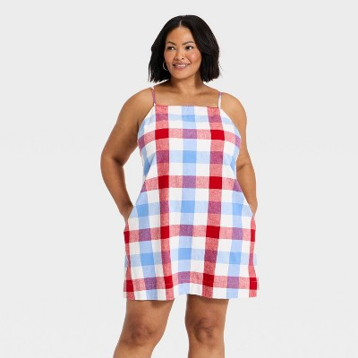 Women's Linen Mini Dress - A New Day™ White XXL | Target