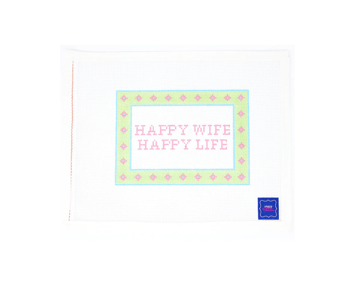 Happy Wife Happy Life | Greystone Needlepoint