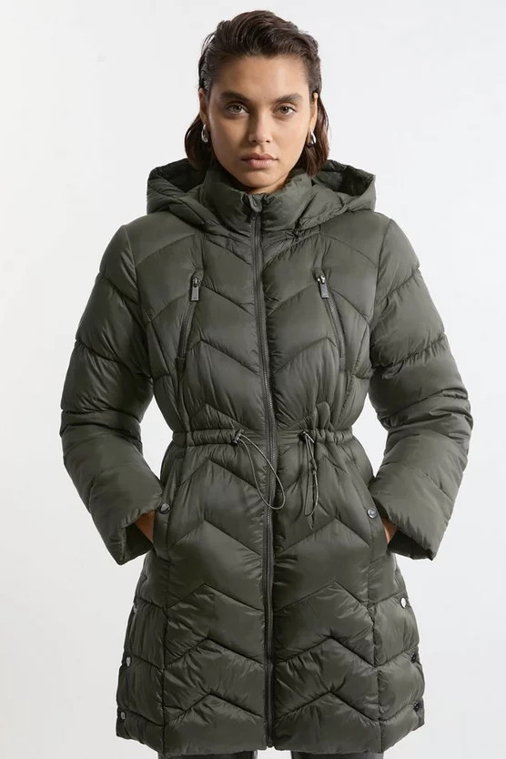 Petite Lightweight Packable Coat | Karen Millen UK + IE + DE + NL