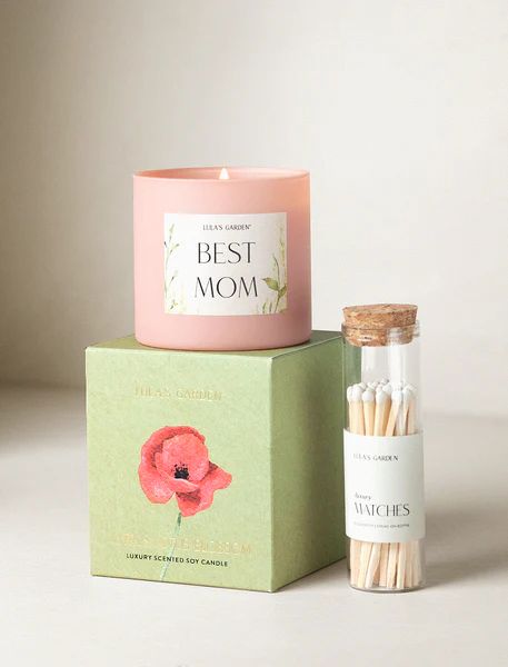 Mother's Day Soy Candle & Matches | Lula's Garden