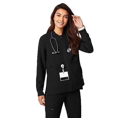 FIGS Bellery Scrub Jacket for Women — Black, M | Amazon (US)