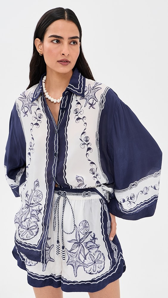 Nautical Scarf Button Down Shirt | Shopbop