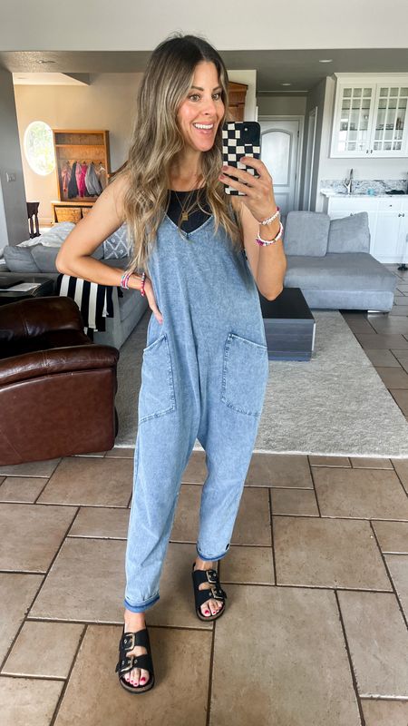 Plan to wear this jumpsuit all summer long! Comment NEED IT to shop! I’m in a size xs. Tons of other colors. Loving that this looks like an acid wash denim but is really cotton and super soft!
..
.
.
Free people amazon free people vibes free people style amazon jumpsuit outfit spring outfit casual spring outfit casual spring style everyday outfit mom outfit school drop off outfit
.
.

#springfashion #casualspringootd #casualspringoutfit  
#amazonfashion #founditonamazon #amazonoutfit #amazonhaul #amazonfinds 