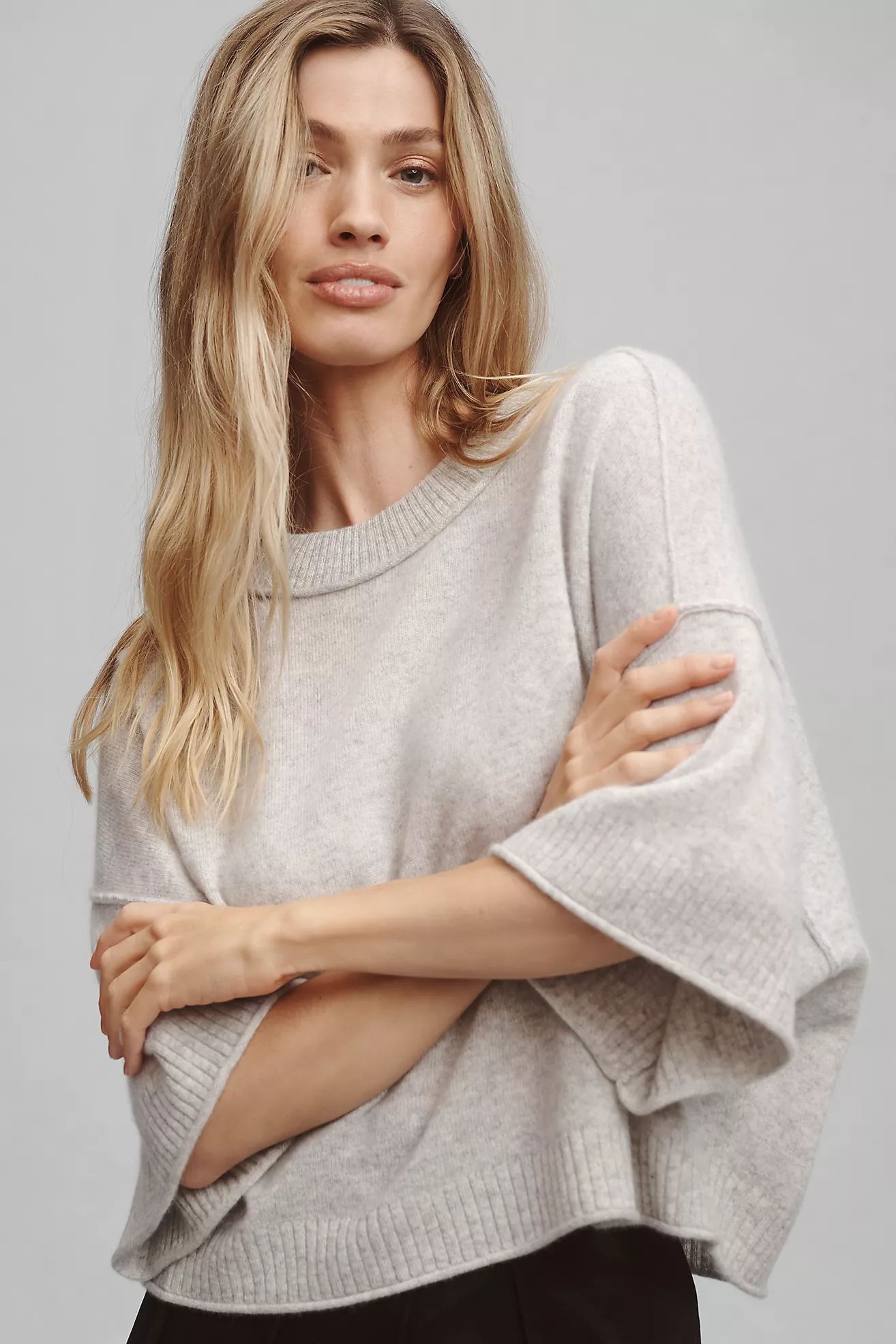 By Anthropologie Crew-Neck Cashmere Sweater | Anthropologie (US)