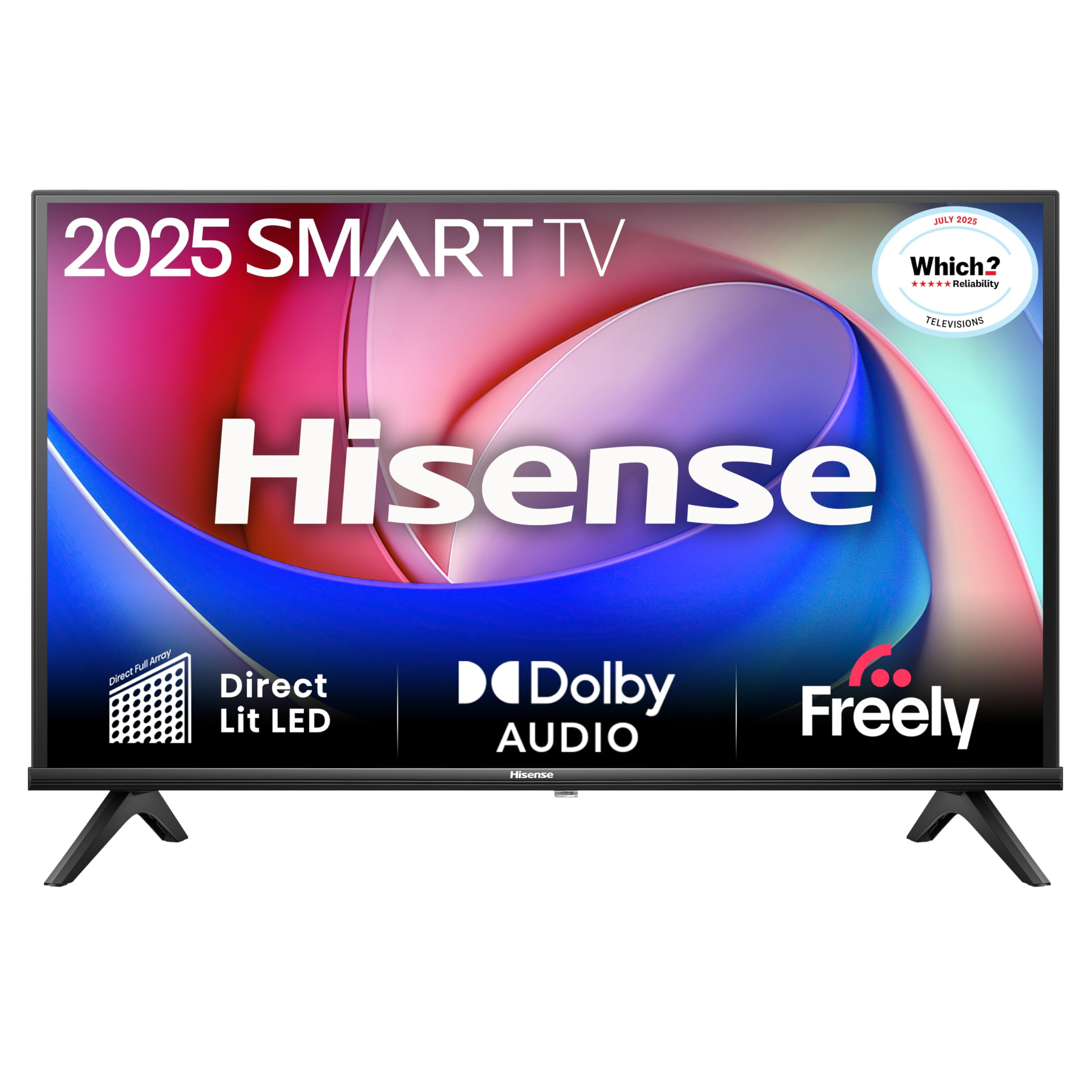 Hisense 40" 40E4QTUK FHD LED TV with Freely - Direct Lit LED, Dolby Audio, Natural Colour Enhance... | Amazon (UK)