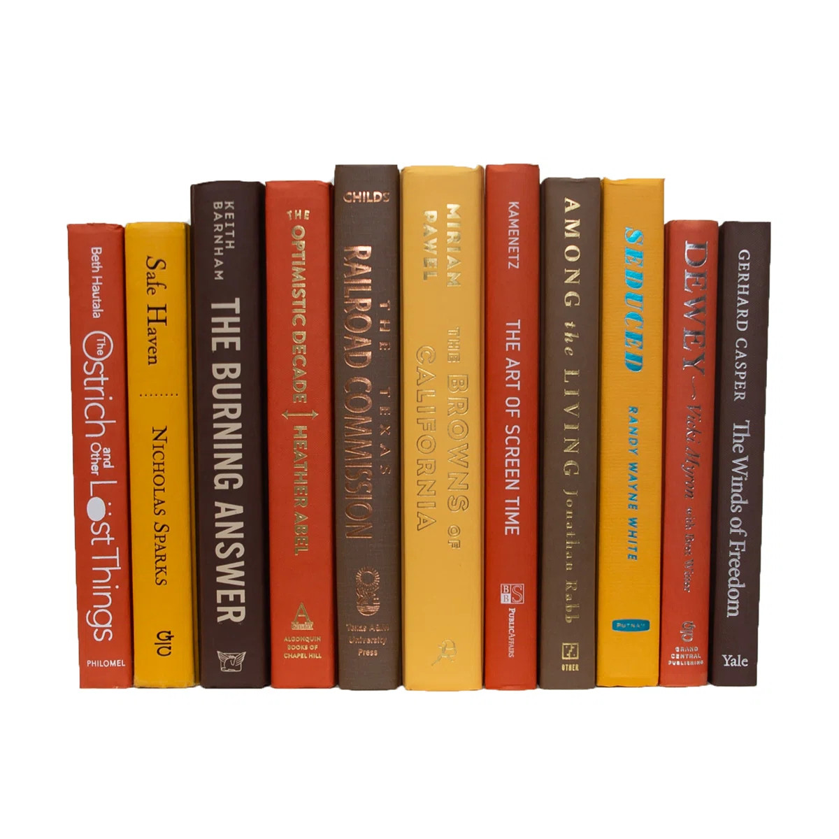 Decorative Books - Harvest Book Bundle - 1 Foot of Orange Books | Wayfair North America