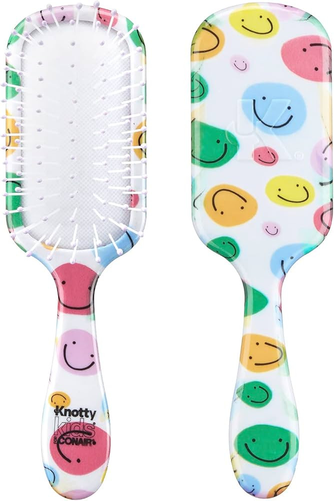Knotty Kids for Conair Smiley Print Hairbrush | Amazon (US)