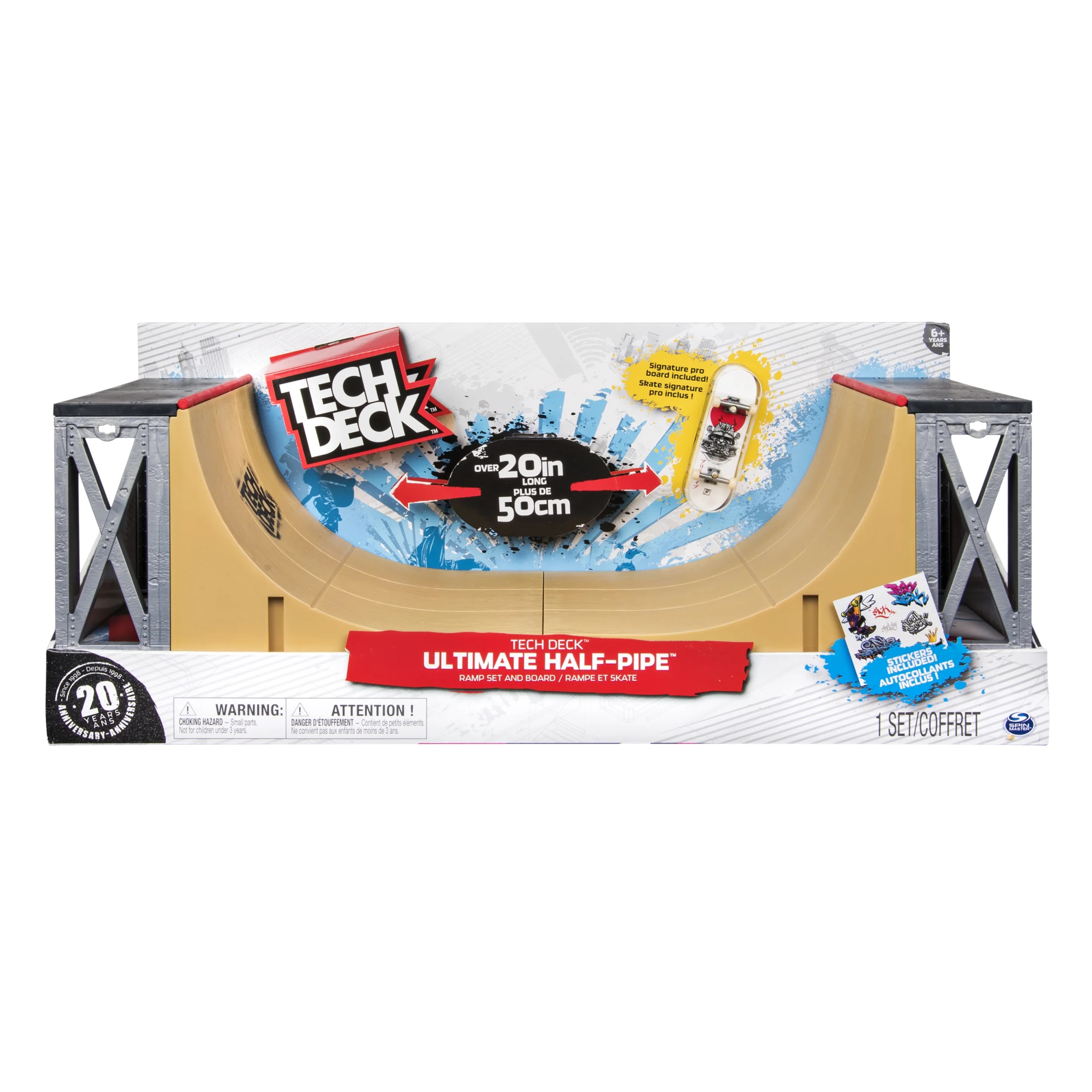 Tech Deck - Ultimate Half-Pipe Ramp and Exclusive Primitive Pro Model Finger Board, for Ages 6 an... | Walmart (US)
