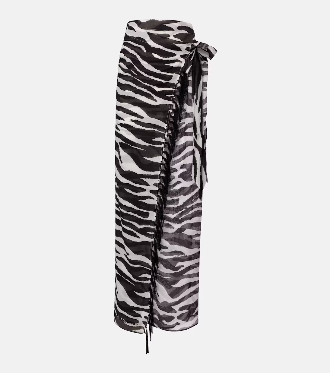 Zebra-print cotton muslin beach cover-up | Mytheresa (US/CA)