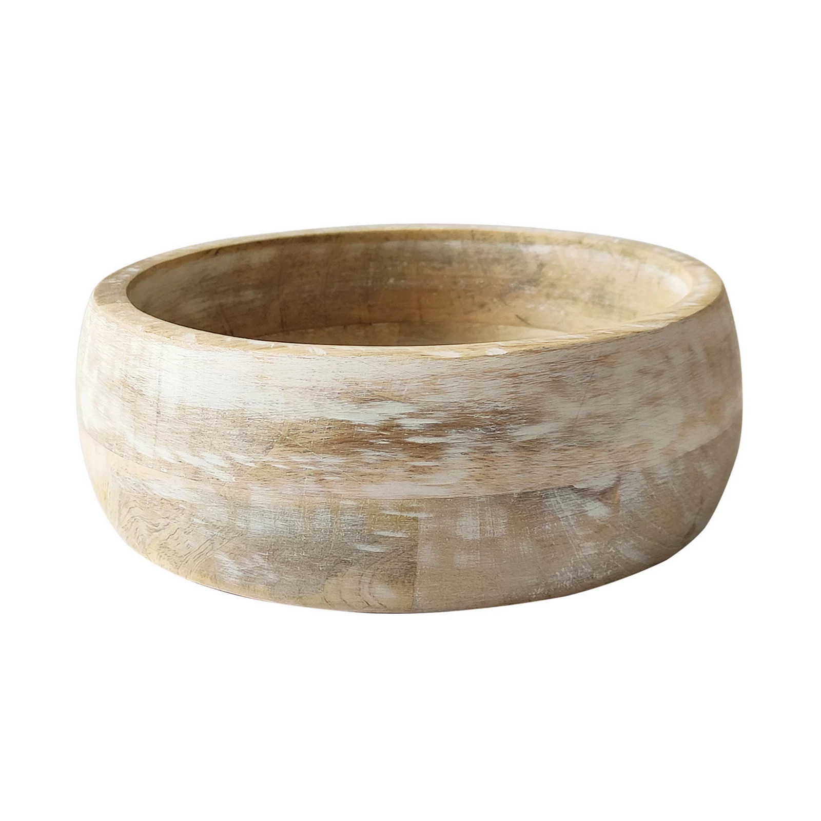 Everyday Decor Rounded Wood Bowl Table Decor, Multi | Kohl's