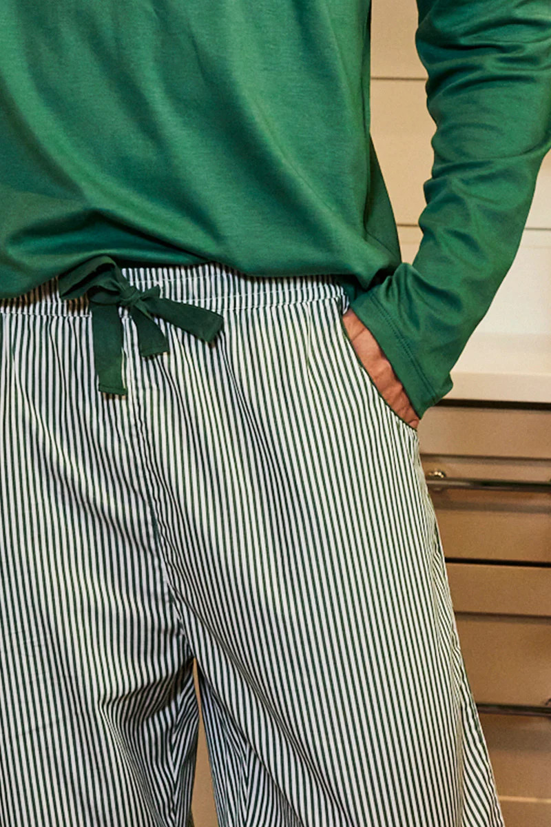 Men's Poplin Pajama Pants in Evergreen | Lake Pajamas