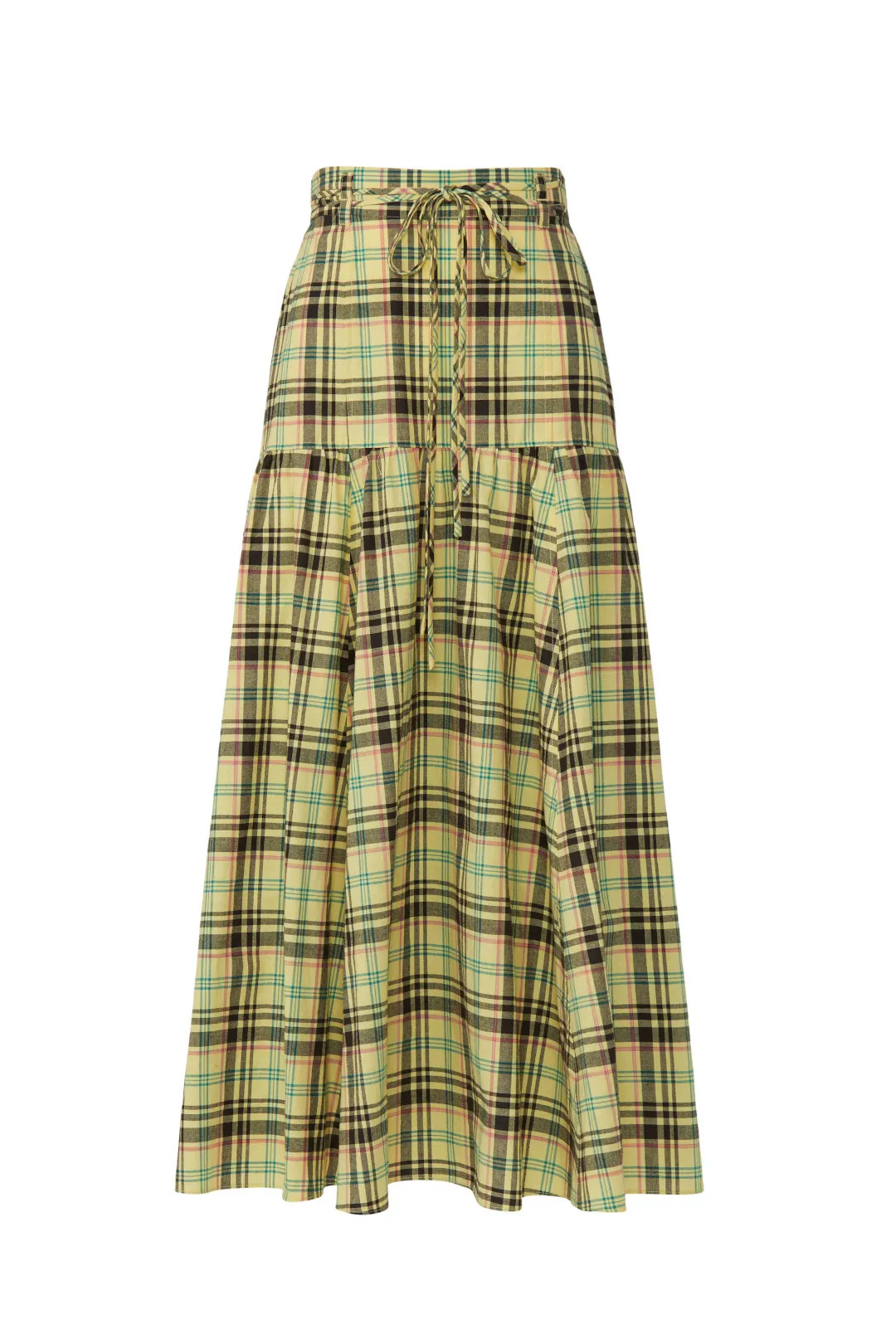 Milly Belted Plaid Skirt | Rent the Runway
