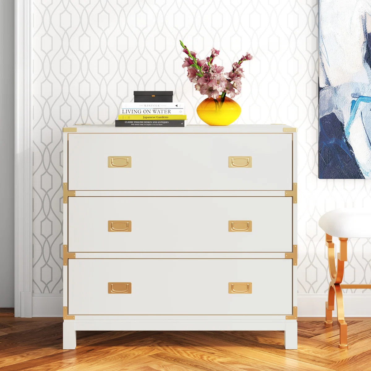 Ostoyic 36'' W 3 - Drawer Dresser | Wayfair North America