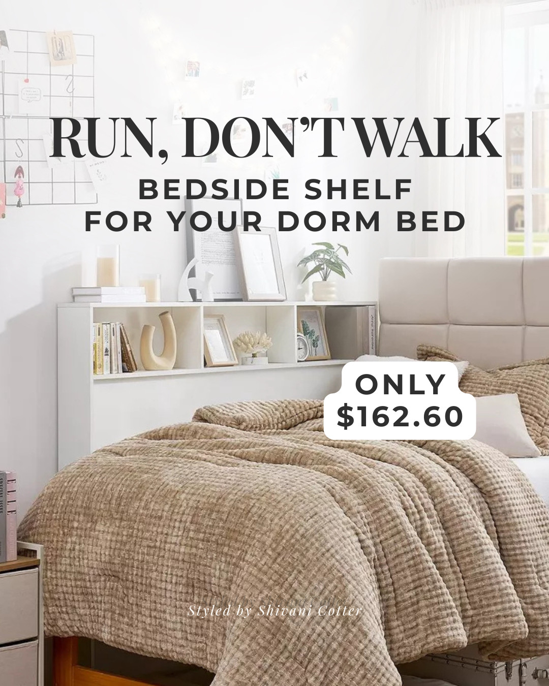 The Dorm Bedside Shelf Everyone Wants!
Run, don't walk! I cannot see this staying in stock long, especially because of the price! Designed with dorm beds in mind, this bedside shelf is perfect for your dorm room!

it's the ideal storage solution that doesn't take up extra floor space!
#dorm

#LTKHome