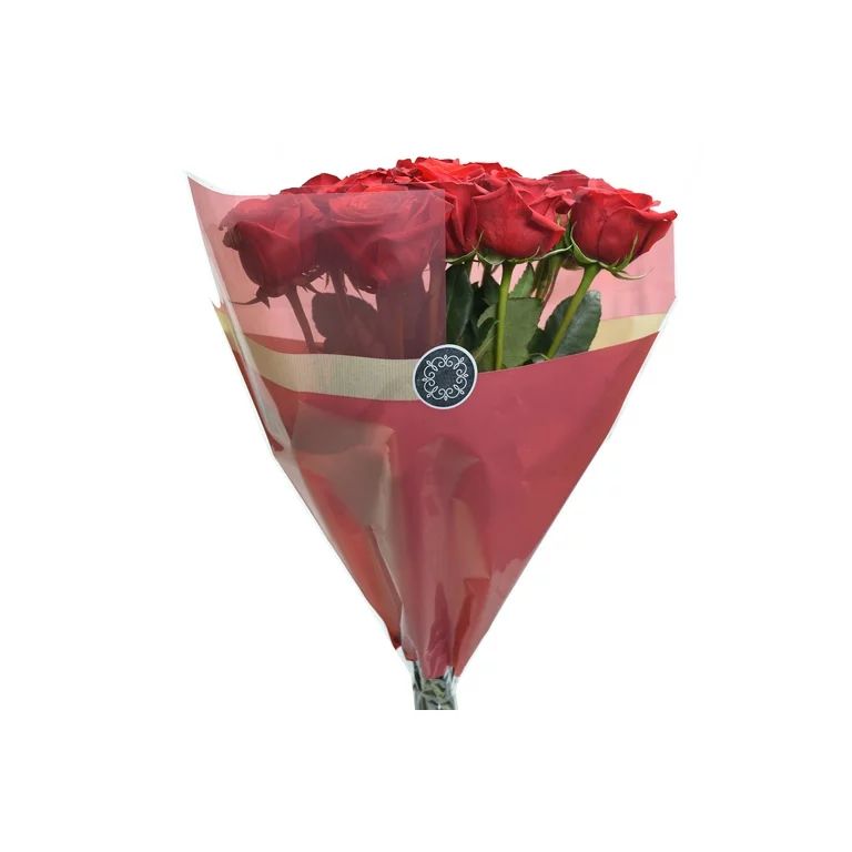 Fresh-Cut One Dozen Roses Bouquet, 12 Stems, Colors Vary | Walmart (US)