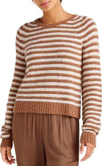 Splendid Maisie Sequin Stripe Sweater | Nordstrom | Nordstrom