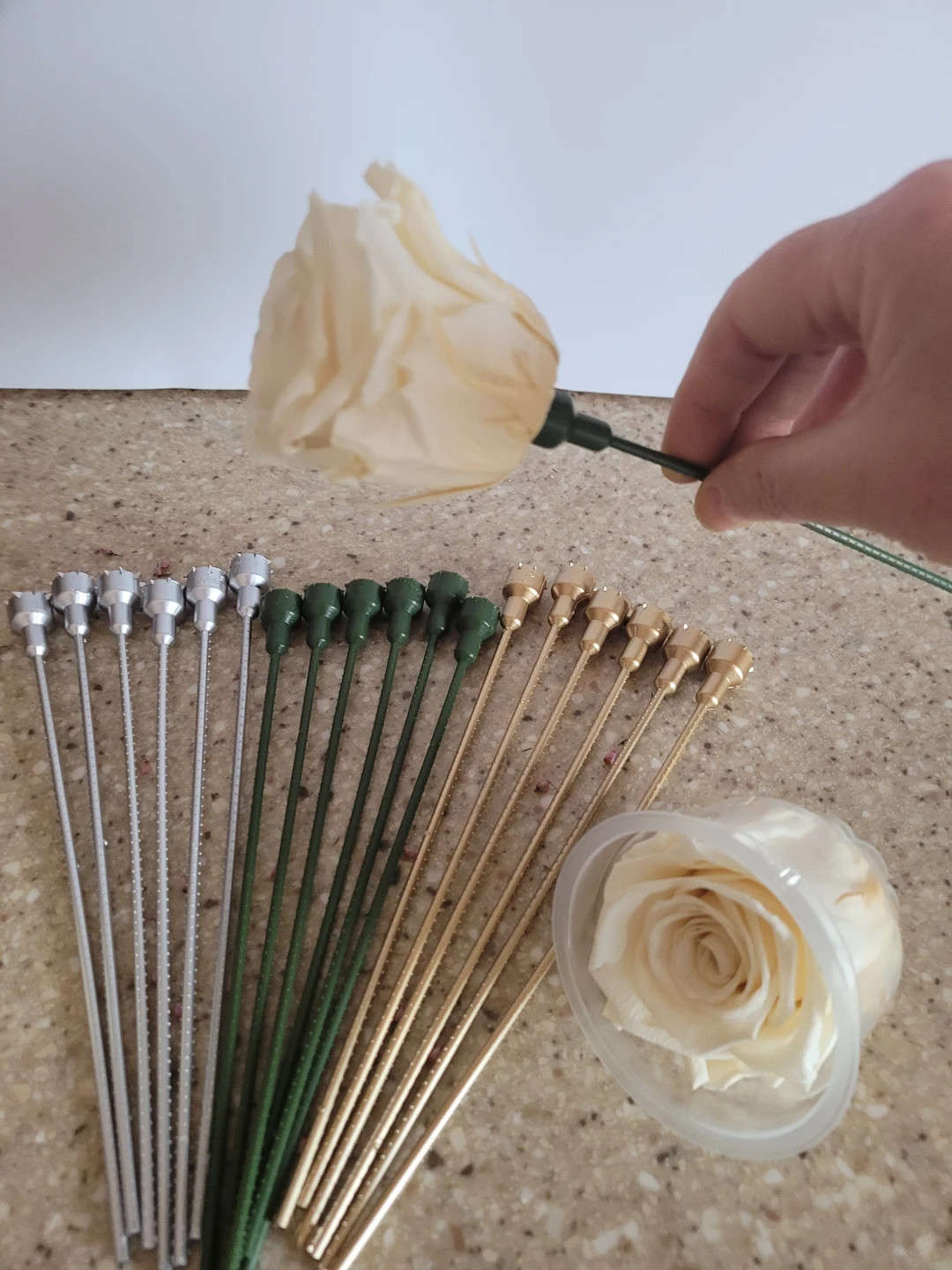 Plastic Rose Stems for Preserved Roses and Acrylic Rose Boxes.make Your Valentines Day Gifts - Et... | Etsy (US)