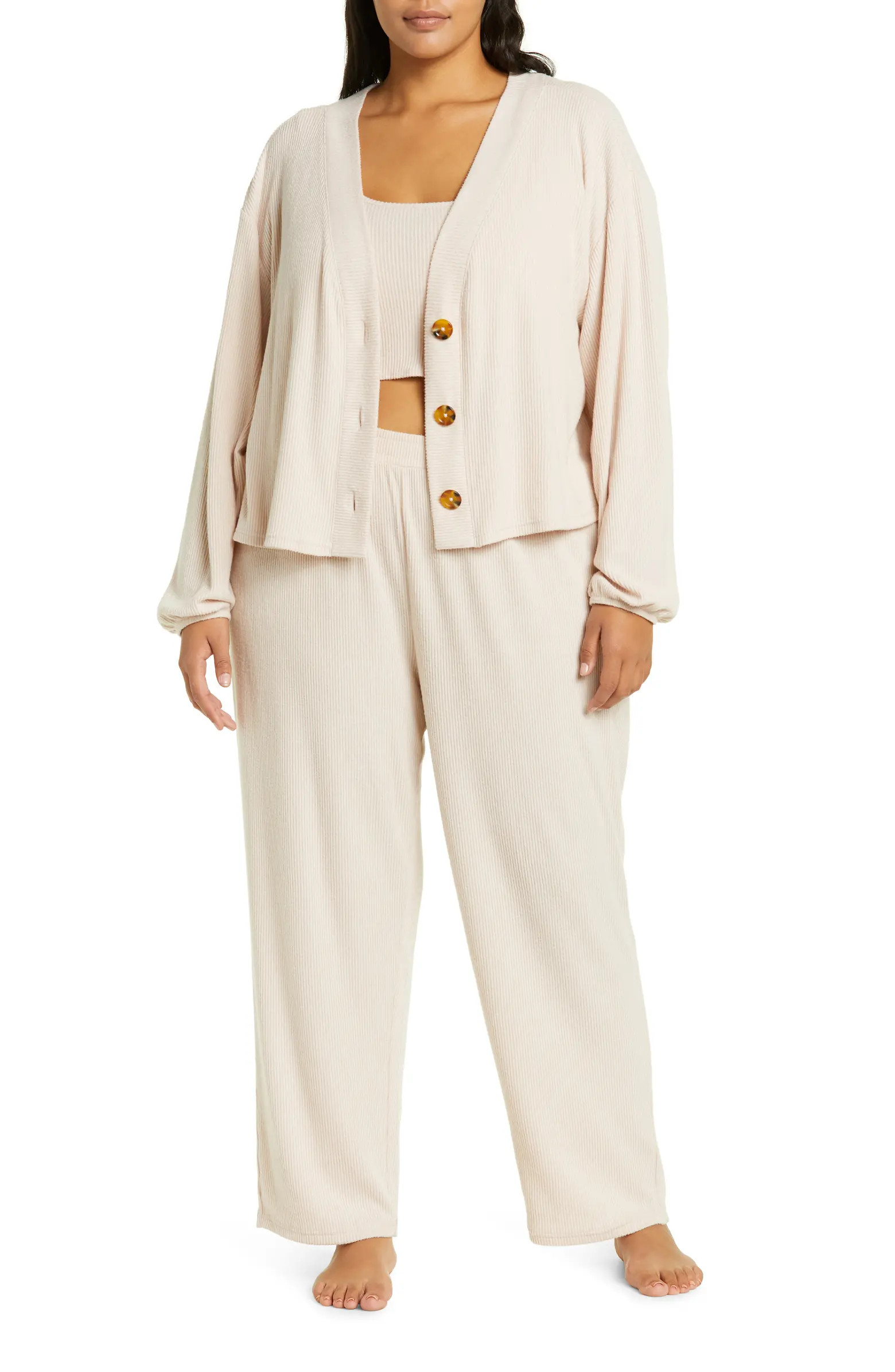 3-Piece So Soft Rib Lounge Set | Nordstrom