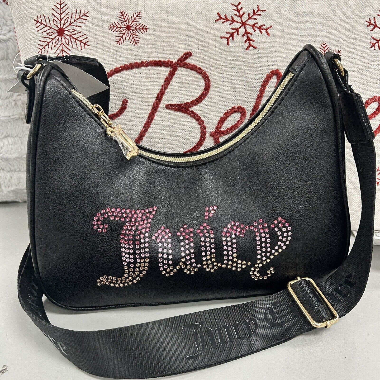 Juicy Couture Rhinestone Bling Black Crossbody Bag  | eBay | eBay US