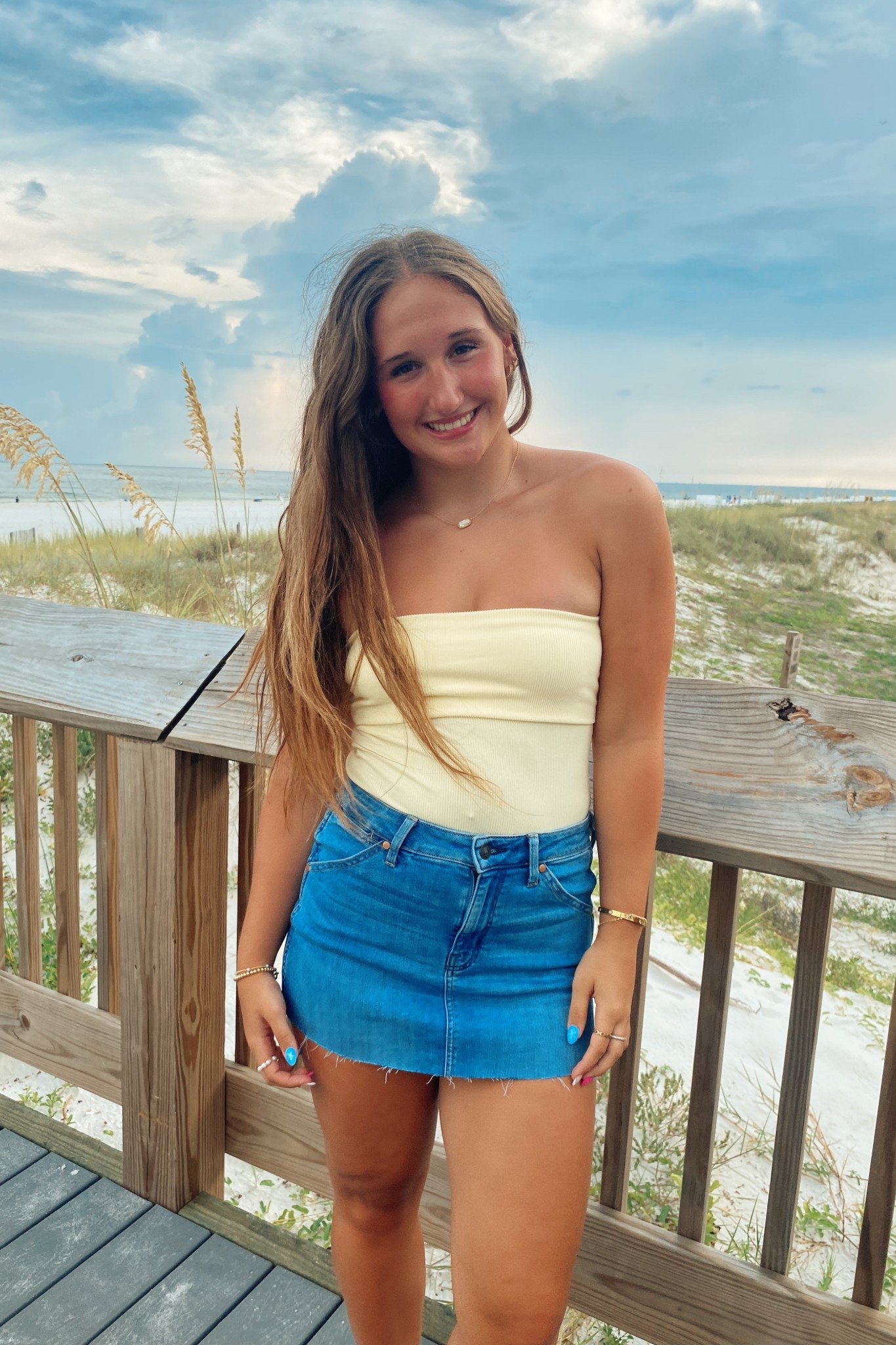 a cute and casual outfit.  Denim skirts are the new trend! Pair it with a cute top for the perfect outfit.  back to school outfit, casual outfit, sumer outfit 

 

#LTKSeasonal #LTKStyleTip #LTKTravel
