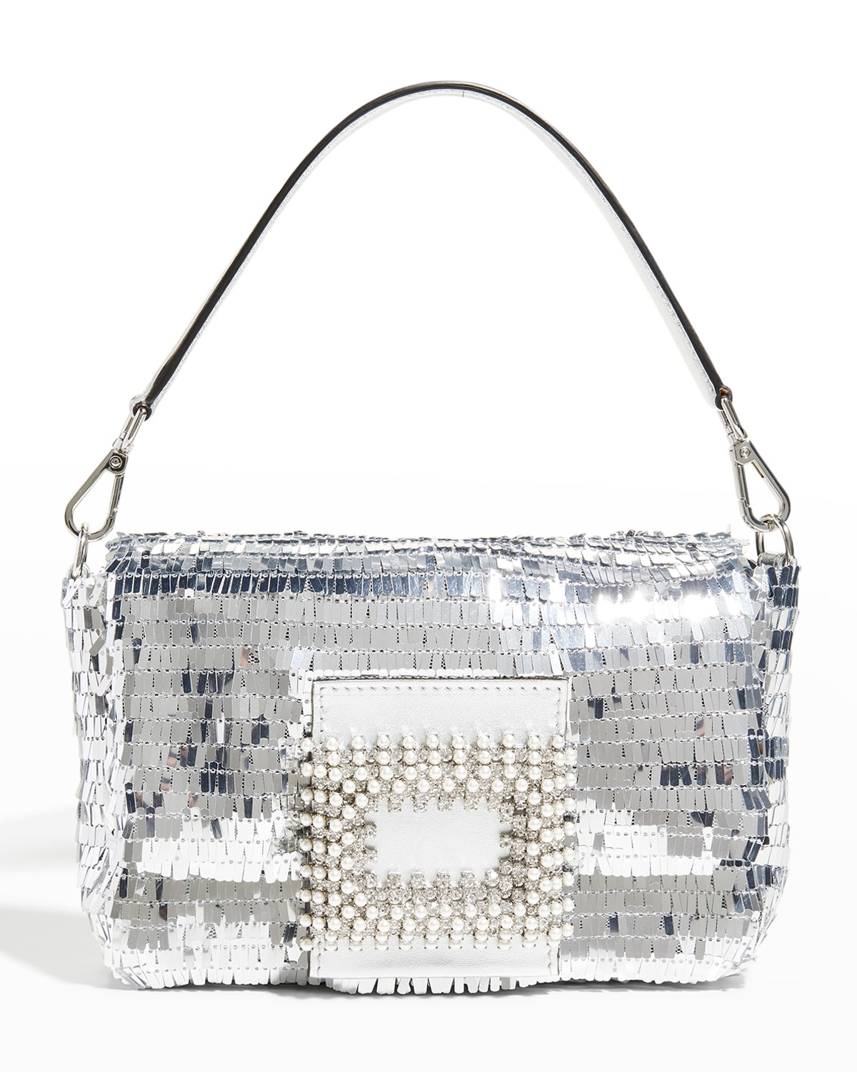 Mylove Fringe Sequin Buckle Shoulder Bag | Neiman Marcus