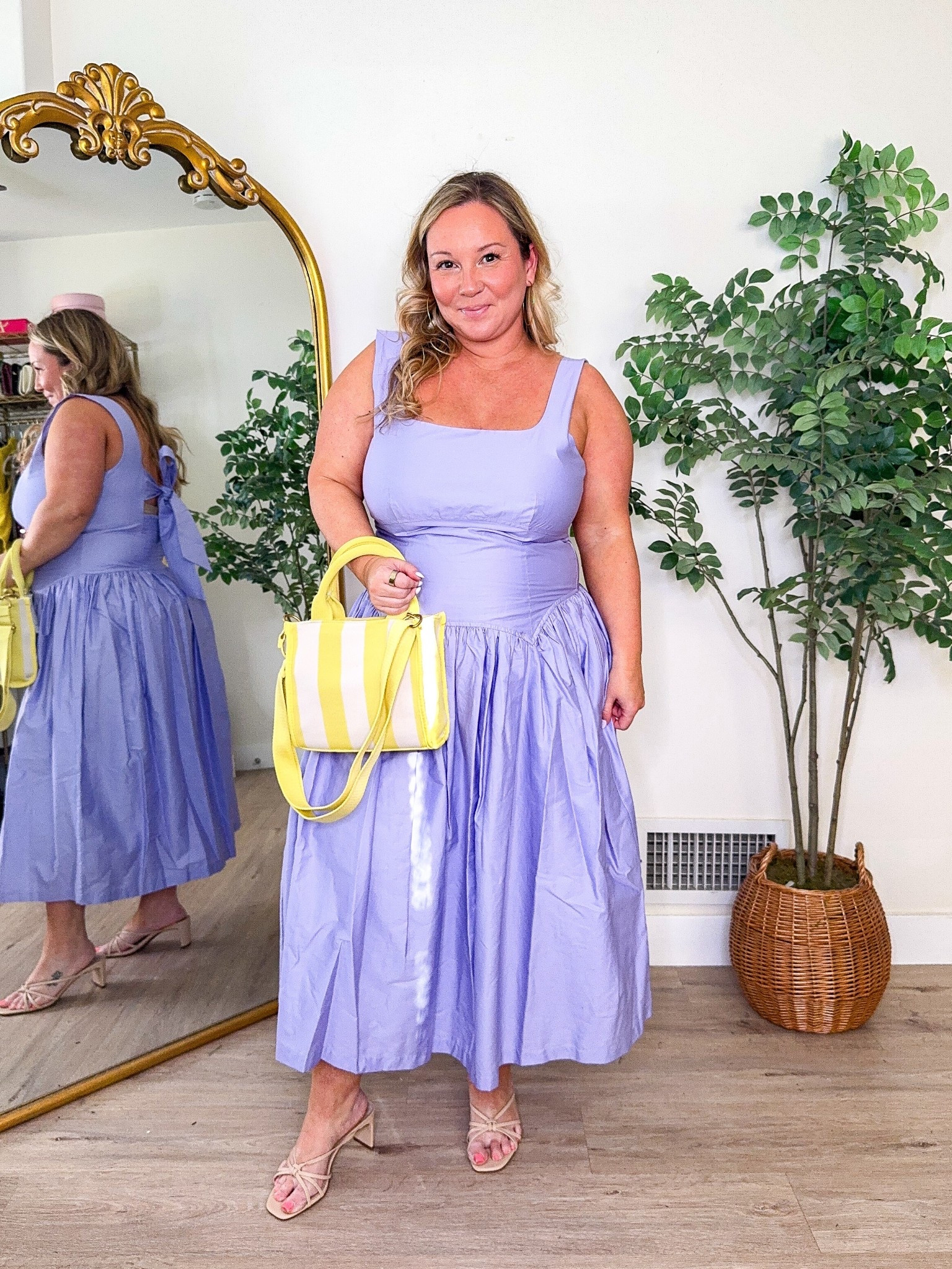 Walmart spring dress 
Size LARGE 
I don’t love this drop waist for me, but it’s a stunning dress for someone else! The quality is fab! Perfect for Easter or any spring special occasion! 

Brunch outfit, Easter outfit, spring dress, try on, Walmart style, Walmart fashion, spring style, spring trends, midsize style, petite fashion 

#LTKPetite #LTKMidsize #LTKSeasonal