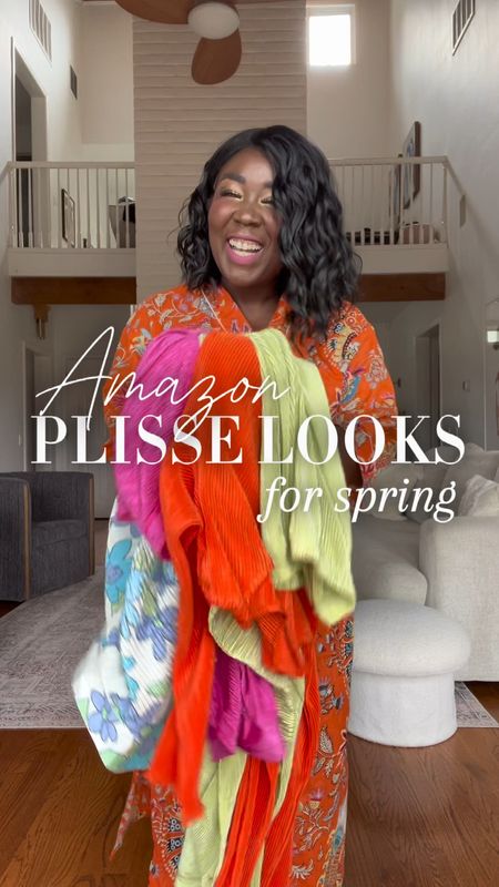 I think I found my new obsession for Spring!! These plisse looks from Amazon are so lightweight and the colors are so bold and beautiful! Absolutely loved styling these looks!! Ordered size large in everything  

#LTKstyletip #LTKfindsunder100 #LTKVideo