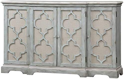 Uttermost Sophie 4 Door Grey Cabinet | Amazon (US)