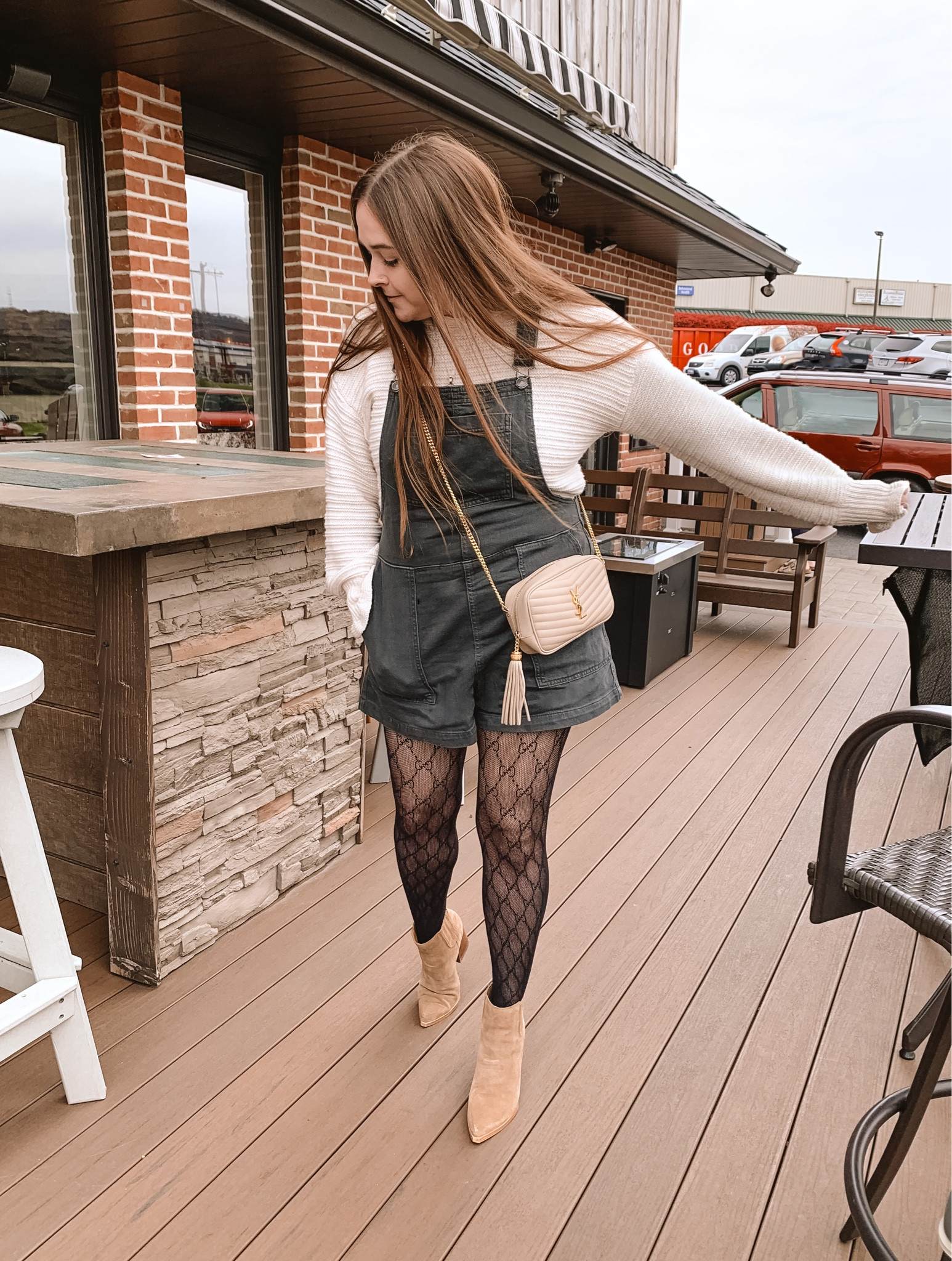 Tights outfit, tights, overalls, Shortalls, women’s sweater

#LTKsalealert #LTKunder50 #LTKunder100

#LTKHoliday #LTKSeasonal #LTKFind