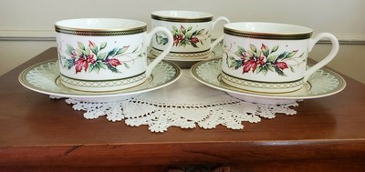 lot of 3 Fitz and Floyd Classic Choices WINTER HOLIDAY Coffee Cups & Saucer New  | eBay | eBay US