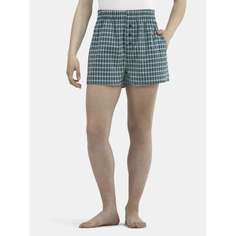 No Boundaries Cotton Boxer Shorts with Rollover Waist, Women's | Walmart (US)