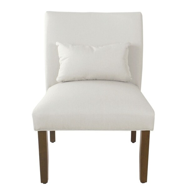 Porch & Den Alsea Accent Chair with Pillow - Cream Solid Woven | Bed Bath & Beyond