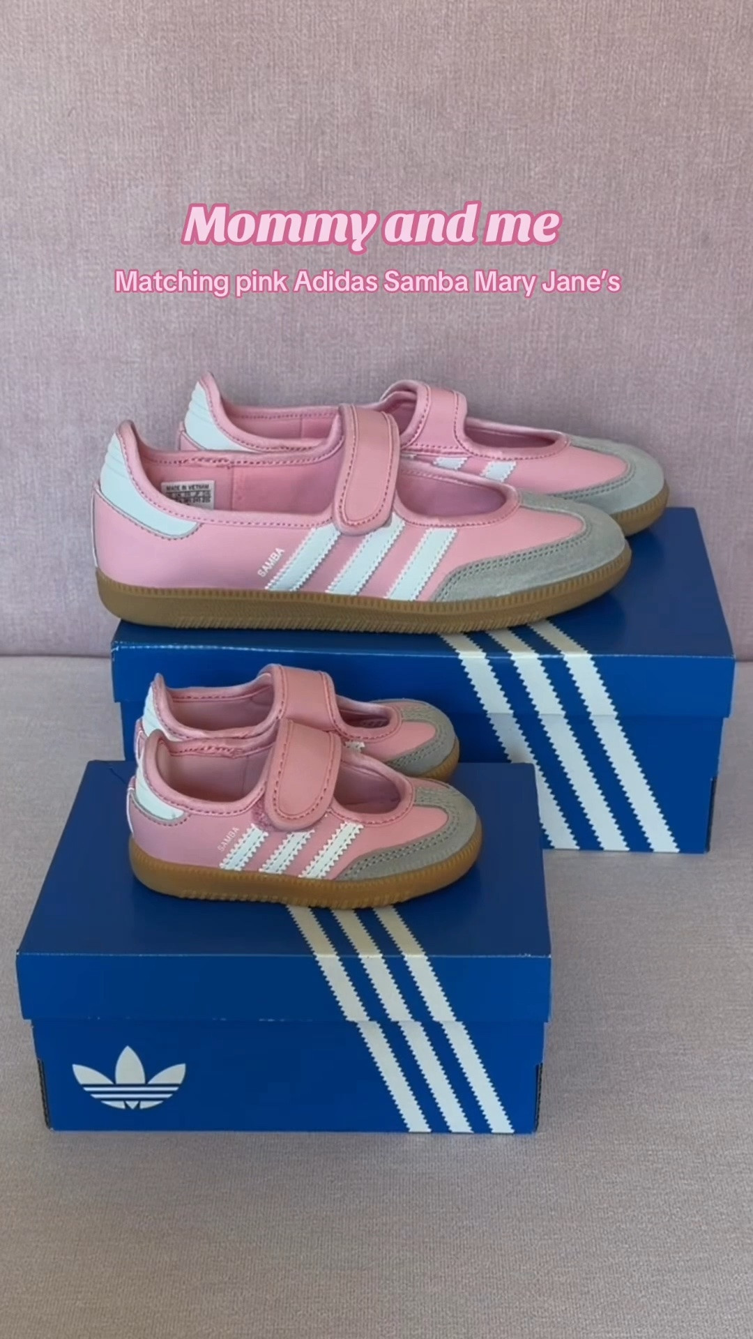 Matching mommy and me pink Adidas Samba, Mary, Jane’s 

Mommy and me
￼ Pink aesthetic ￼

#LTKmomlife #LTKBaby #LTKKids
