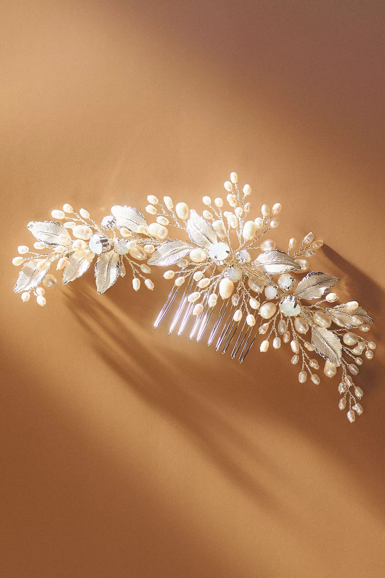 Twigs & Honey Freshwater Handmade Pearl and Opal Hair Comb | Anthropologie (US)