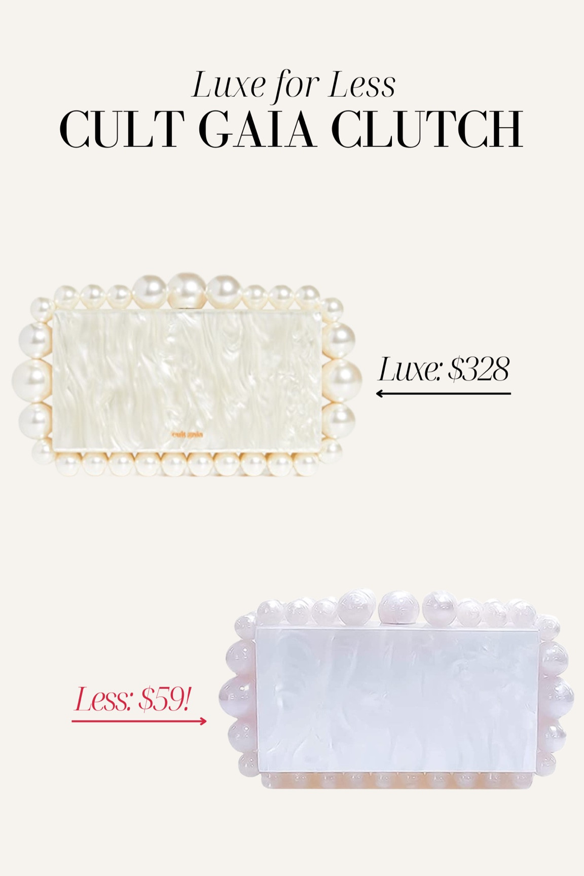 Cult Gaia clutch dupe! Designer dupe 

#LTKitbag #LTKFind