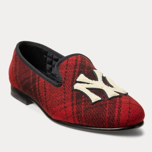 Polo Ralph Lauren Yankees Red Plaid Slipper US 8 | Poshmark