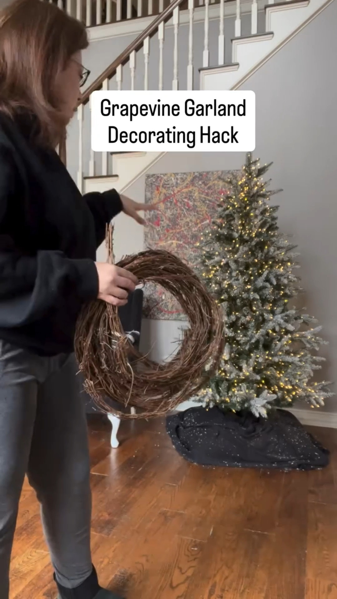 Whenever I’m decorating a tree that’s heavy on stems and picks, I always start with grapevine garland. 🍇

It fills the spaces that would normally hold ornaments and gives my design some structure—plus, it’s a simple trick that makes your tree look fuller and more interesting!

Comment “Links” for my LTK page with grapevine garland and my website with tons of Christmas decor.

Happy Decorating!

Tara

#decorating #tip #trick #Christmas #Christmastree #Christmasdecorating #Christmasdecor #grapevinegarland #garland #grapevine #Howtodecorate #decorating #tipsandtricks